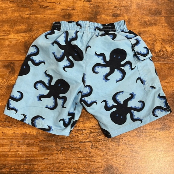 IPLAY Infant 12mo Swim Trunks Swim Diaper Mesh Lined UPF 50+ Octopus Blue Navy - Picture 2 of 6